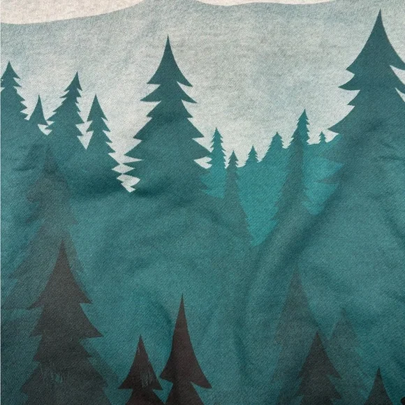 NWOT! LA SOUL Forest Print Sweatshirt, SMALL - Picture 3 of 7